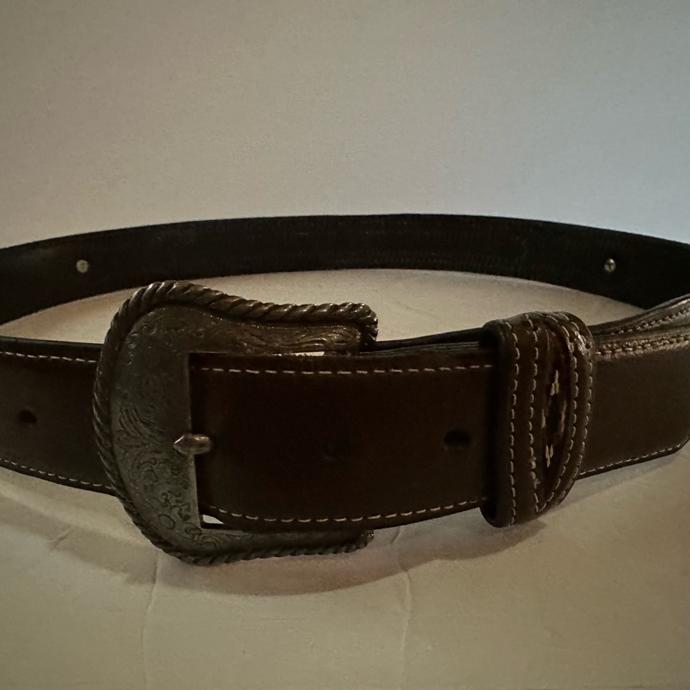 Men's Brown Leather Belt